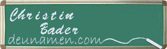 Christin Bader Visitenkarte